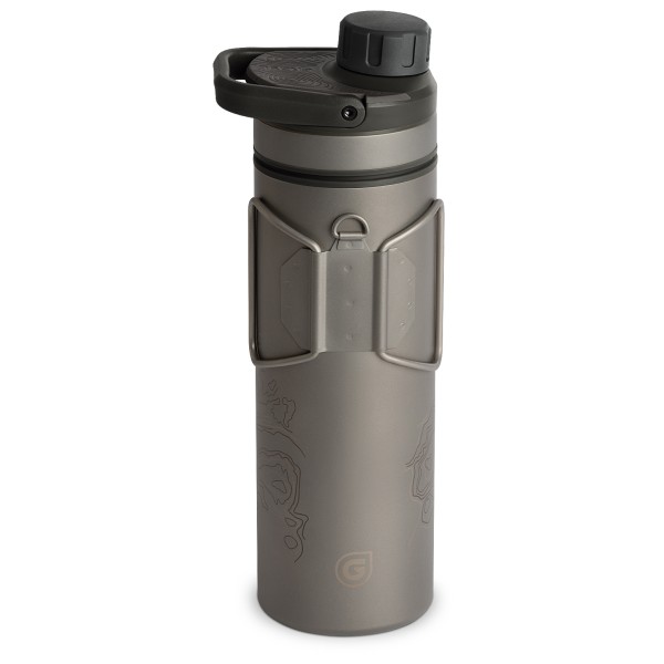 GRAYL - UltraPress Purifier Titanium Bottle - Wasserfilter Gr 500 ml grau von GRAYL