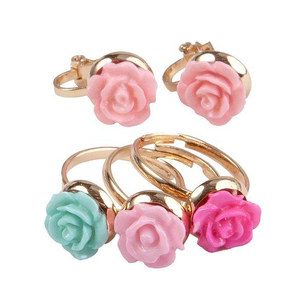 Ringe Und Ohrringe Rose Mädchen Multicolor von GREAT PRETENDERS