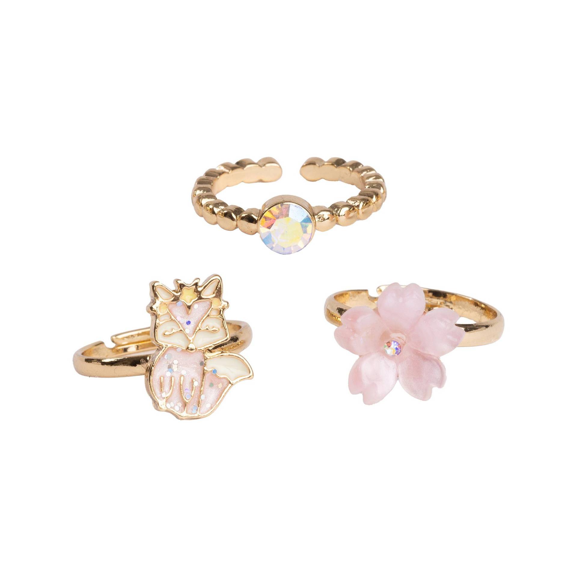 Ring-set Damen Rosa ONE SIZE