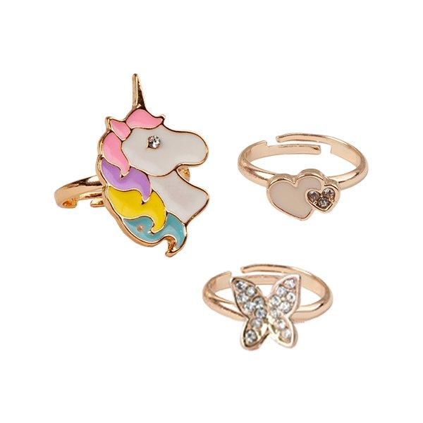 Ringe Butterfly And Unicorn Mädchen Multicolor von GREAT PRETENDERS