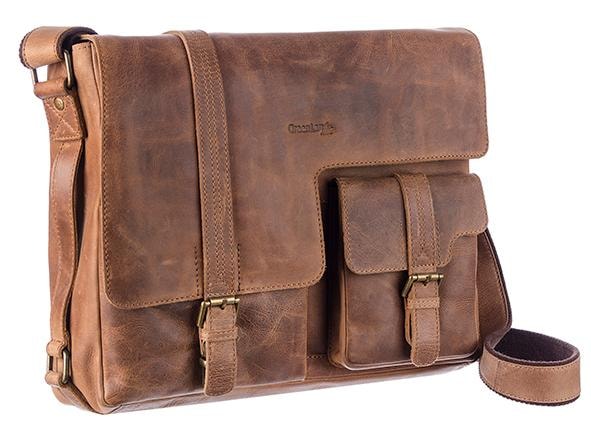 GreenLand Nature Messenger Bag »Montenegro«, aus Rindsleder mit Laptopfach von GreenLand Nature