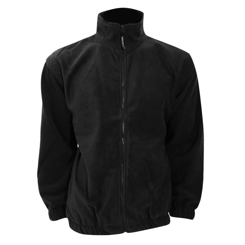 Fleecejacke Mit Durchgehendem Reißverschluss Herren Schwarz XS von GRIZZLY