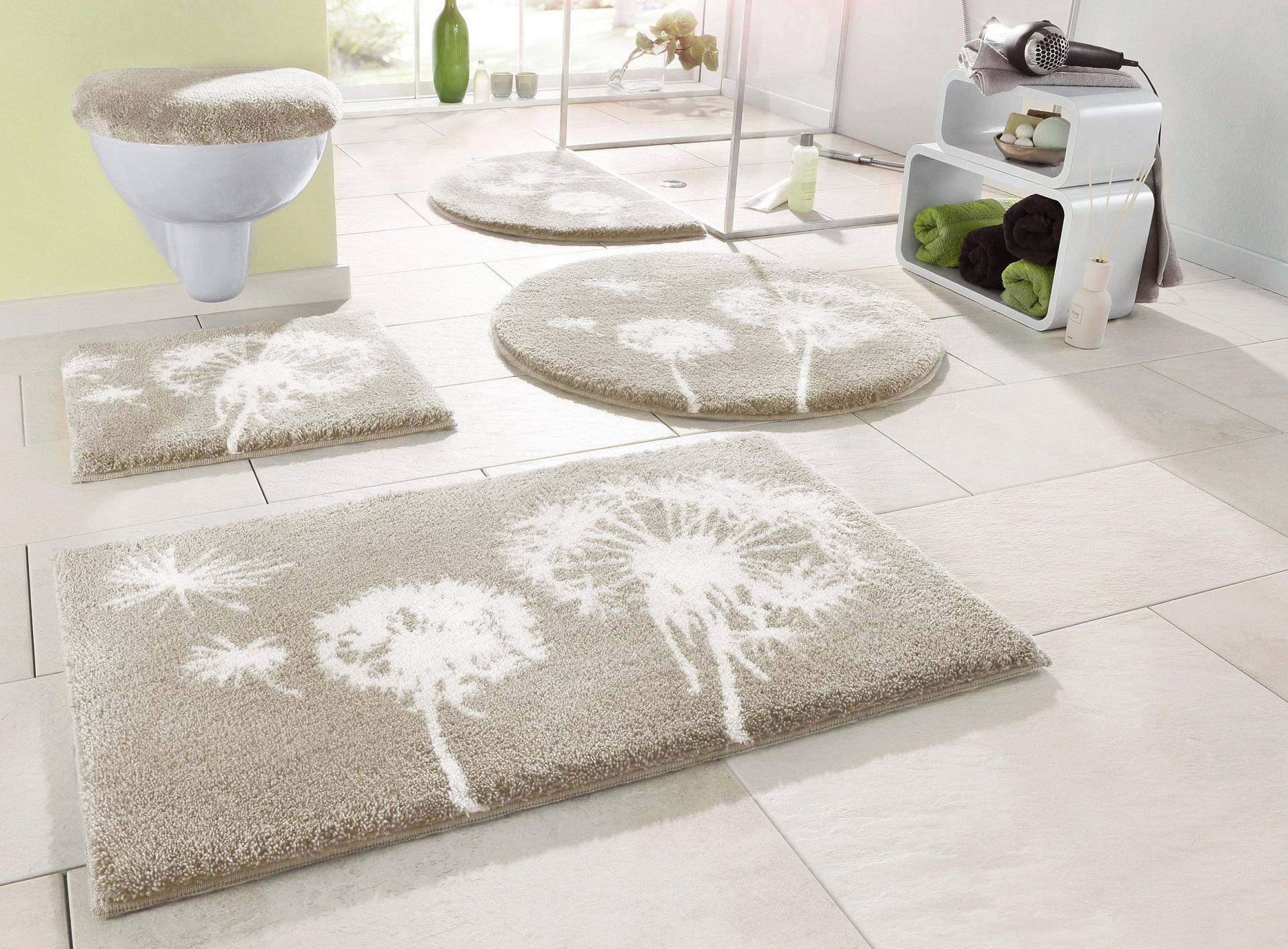 Grund Badematte »Pusteblume«, rutschhemmend beschichtet, schnell trocknend-fussbodenheizungsgeeignet, weiche Haptik, auch als 2-teiliges Set erhältlich, Made in Europe Grund Badematte »Pusteblume«, rutschhemmend beschichtet, schnell trocknend-fussbodenheizungsgeeignet, weiche Haptik, auch als 2-teiliges Set erhältlich, Made in Europe von Grund