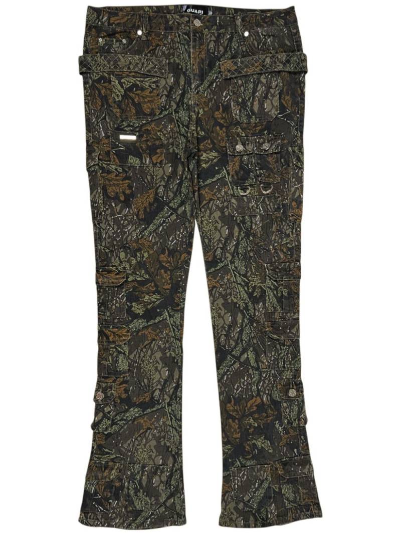 GUAPI camouflage-print jeans - Green von GUAPI