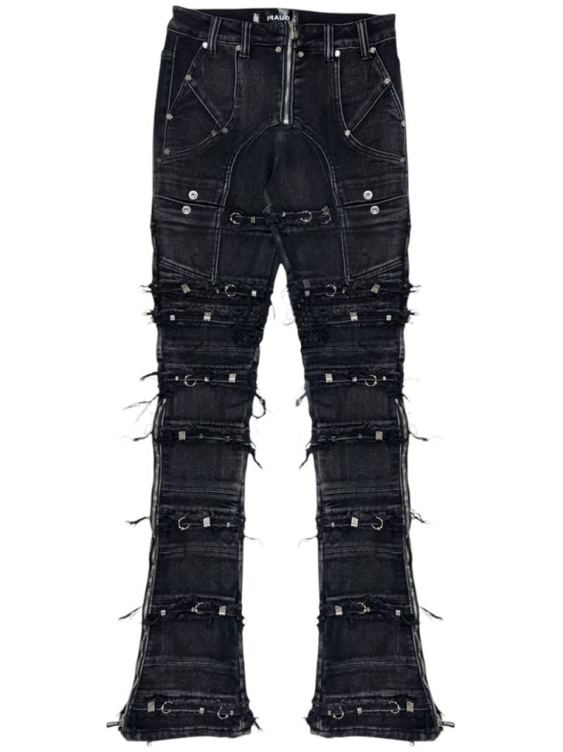 GUAPI piercing-embellished jeans - Grey von GUAPI