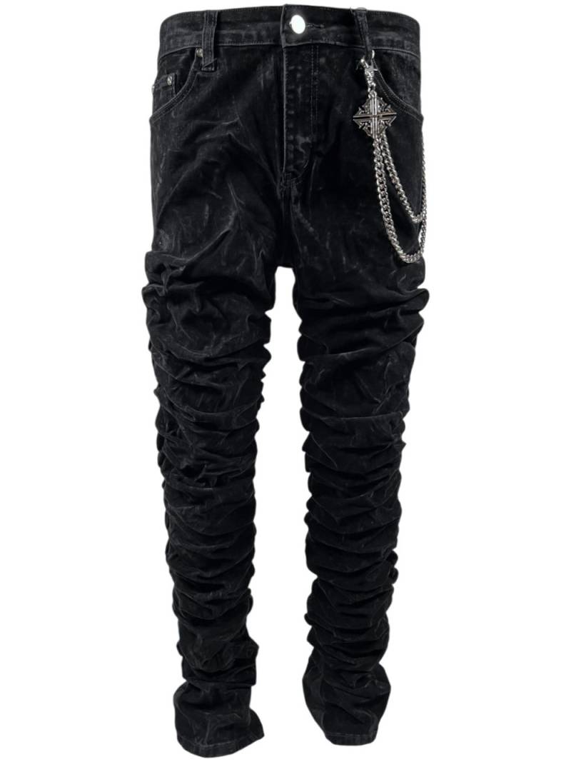 GUAPI ruched jeans - Black von GUAPI