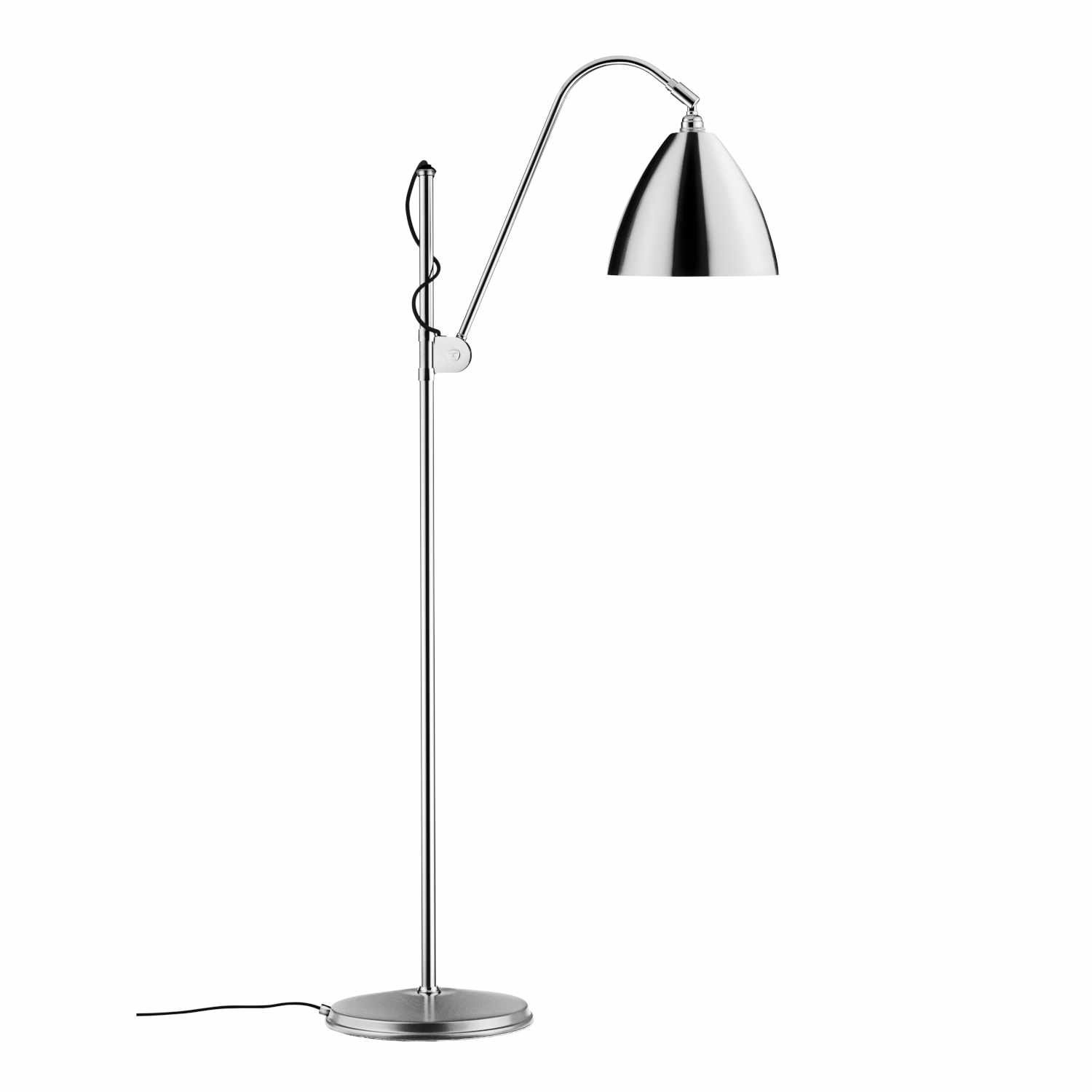 BL3 Floor Lamp Stehleuchte, Farbe chrome, Lampenschirm d. 21 cm von GUBI