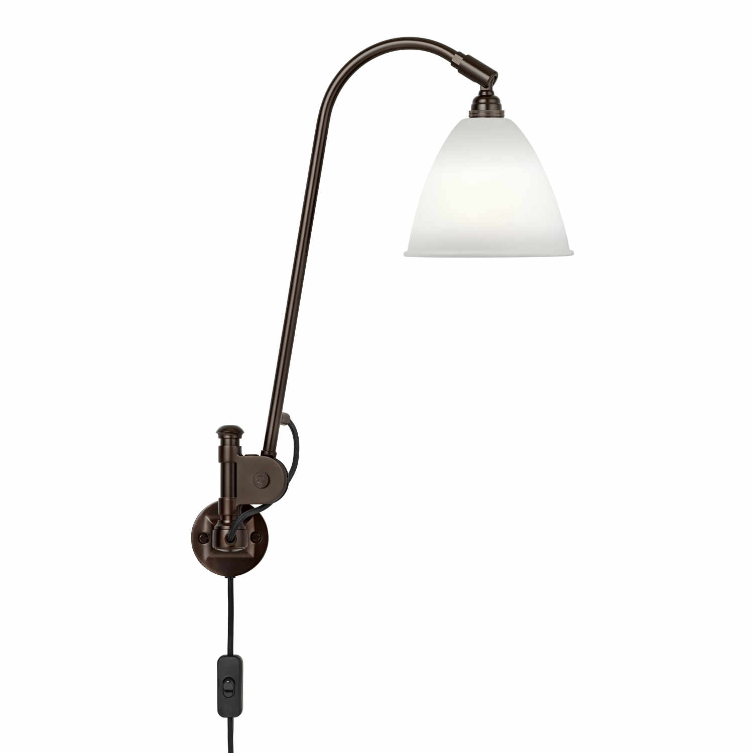 BL6 Wall Black Lamp Wandleuchte, Farbe bone china von GUBI