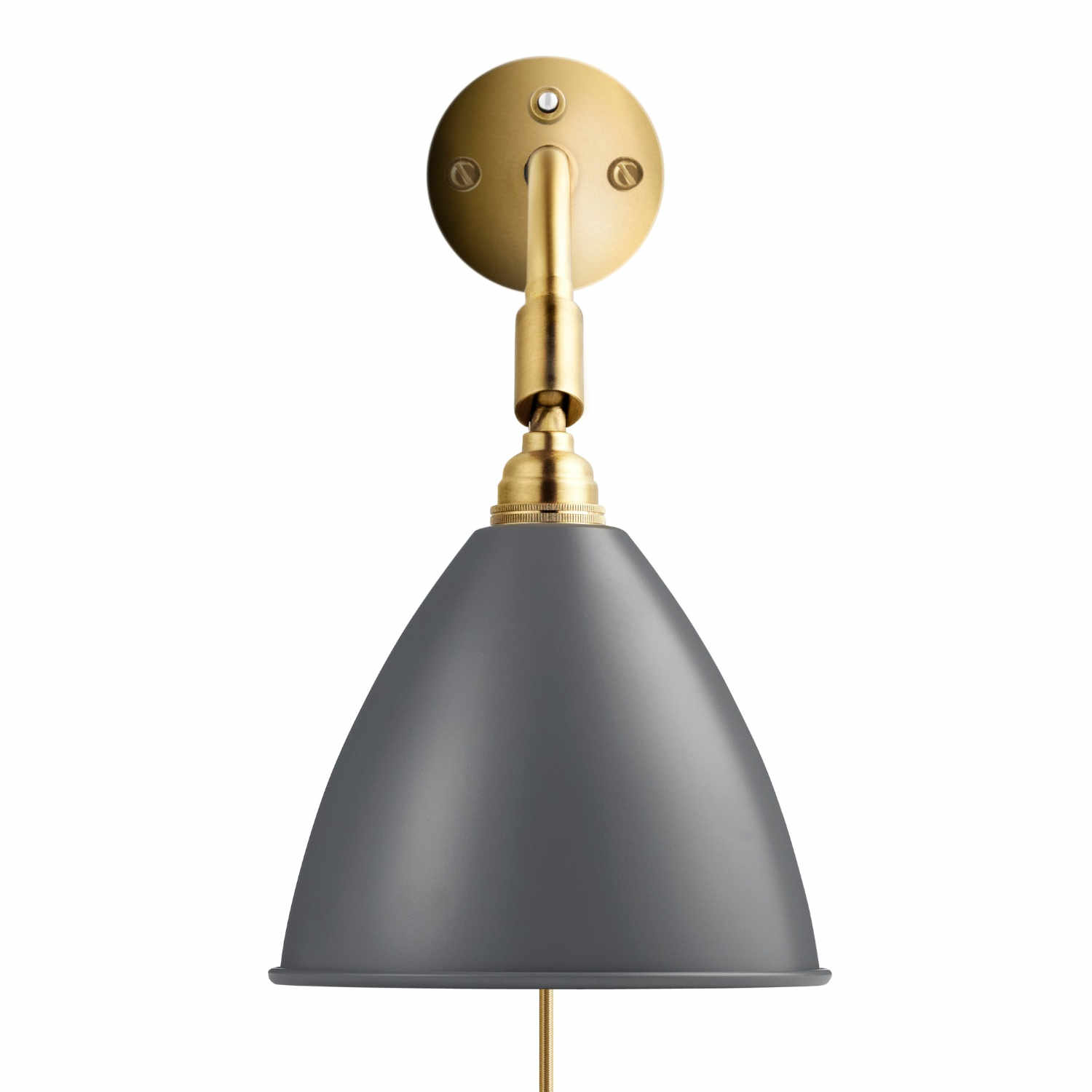 BL7 Wall Brass Lamp Wandleuchte, Farbe grey semi matt von GUBI