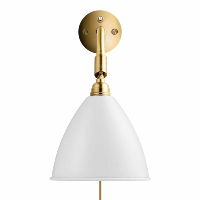 BL7 Wall Brass Lamp Wandleuchte, Farbe soft white semi matt von GUBI