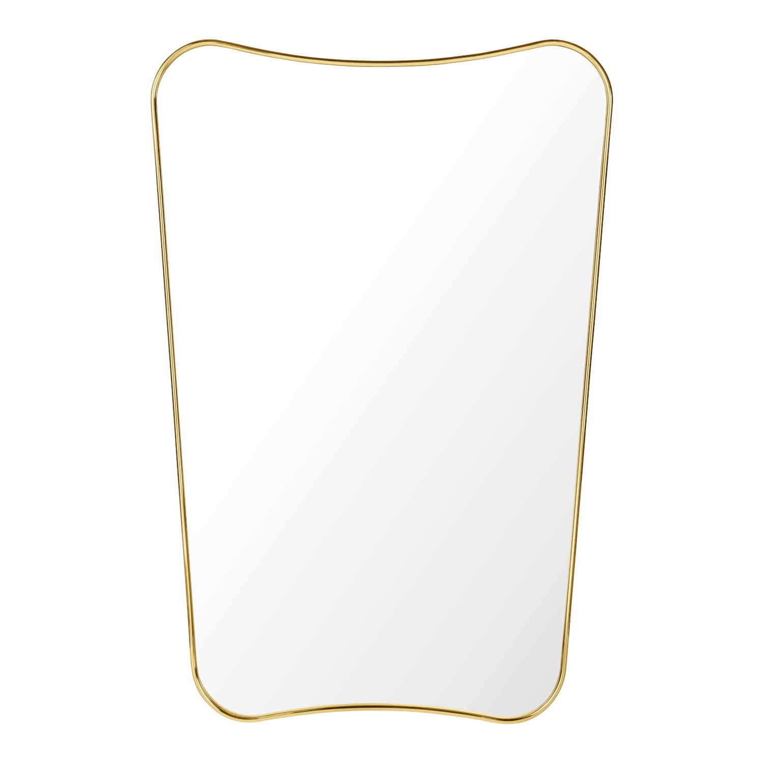 F.A. 33 Wall Mirror Spiegel, Grösse h. 80 x b. 54 cm, Ausführung polished brass F.A. 33 Wall Mirror Spiegel, Grösse h. 80 x b. 54 cm, Ausführung polished brass von GUBI