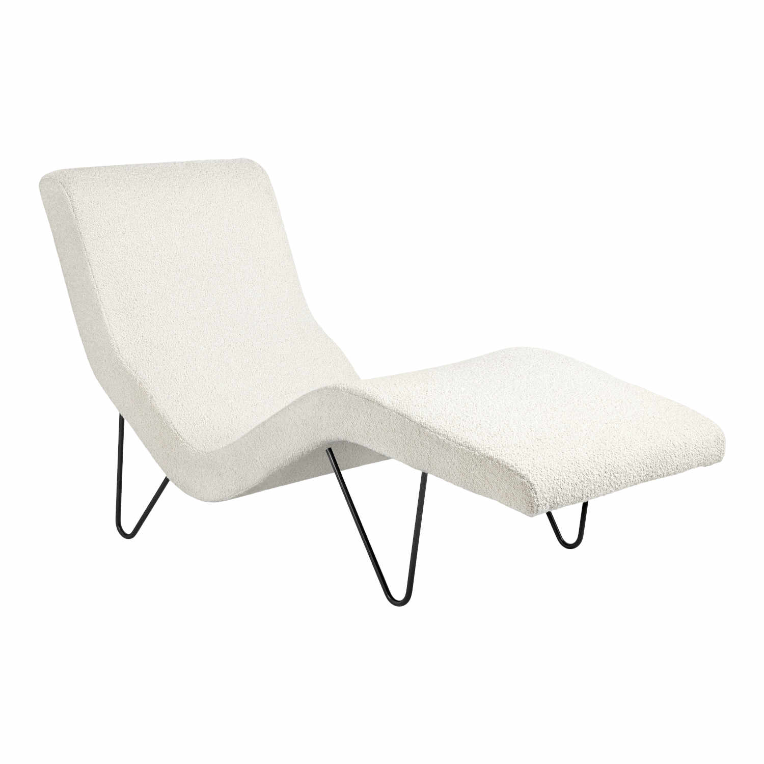 GMG Chaise Longue Liege, Bezug kvadrat remix 0753 stoff von GUBI