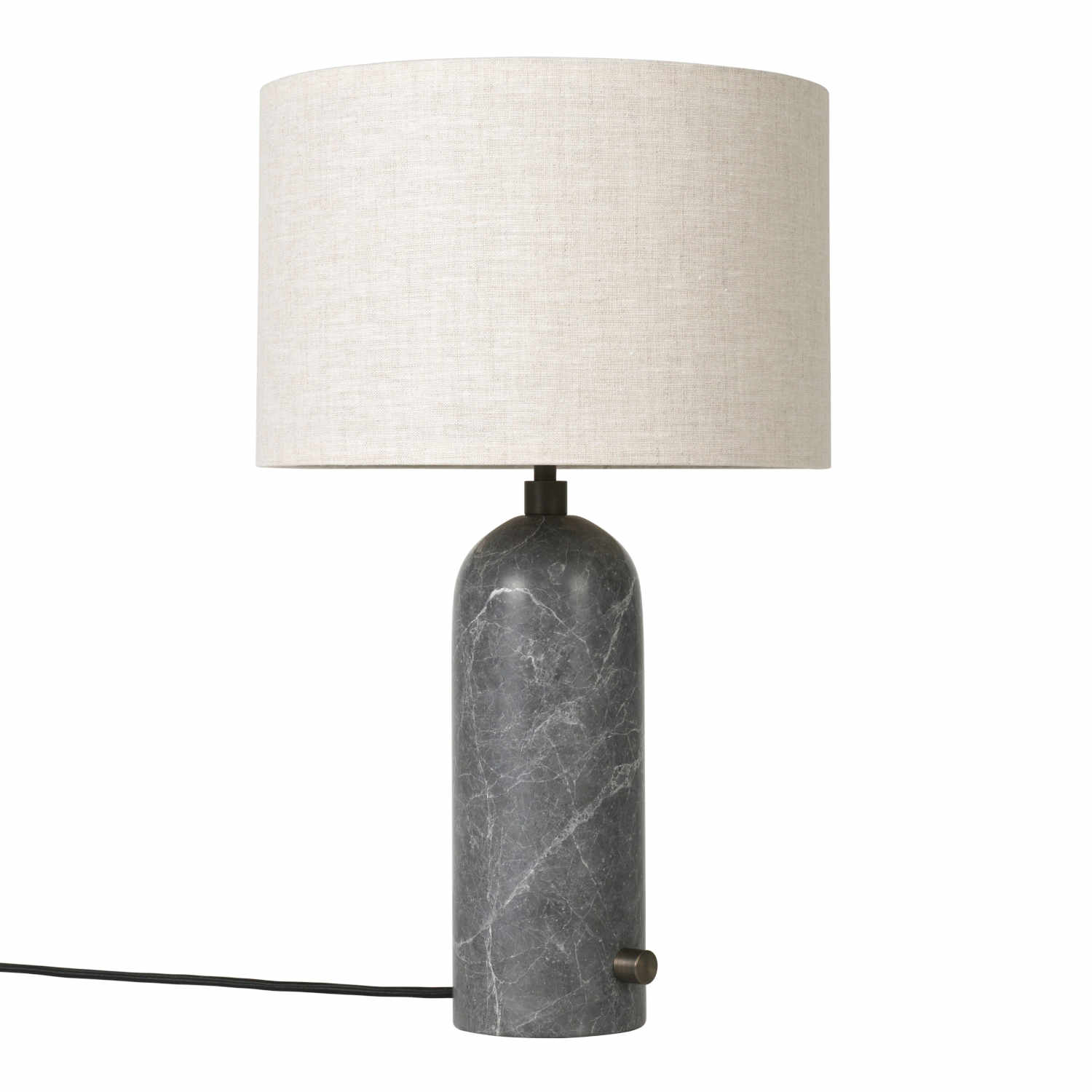 Gravity Canvas Table Lamp Tischleuchte, Grösse h. 49 cm, Ausführung grey emperador marble von GUBI