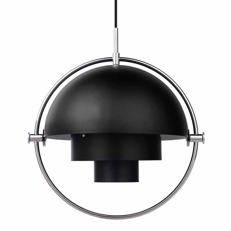 Multi-Lite Pendant Lamp Pendelleuchte, Grösse ø 25,5 cm, Farbe black semi matt von GUBI