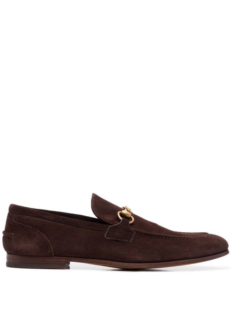 Gucci Jordaan suede loafers - Brown von Gucci