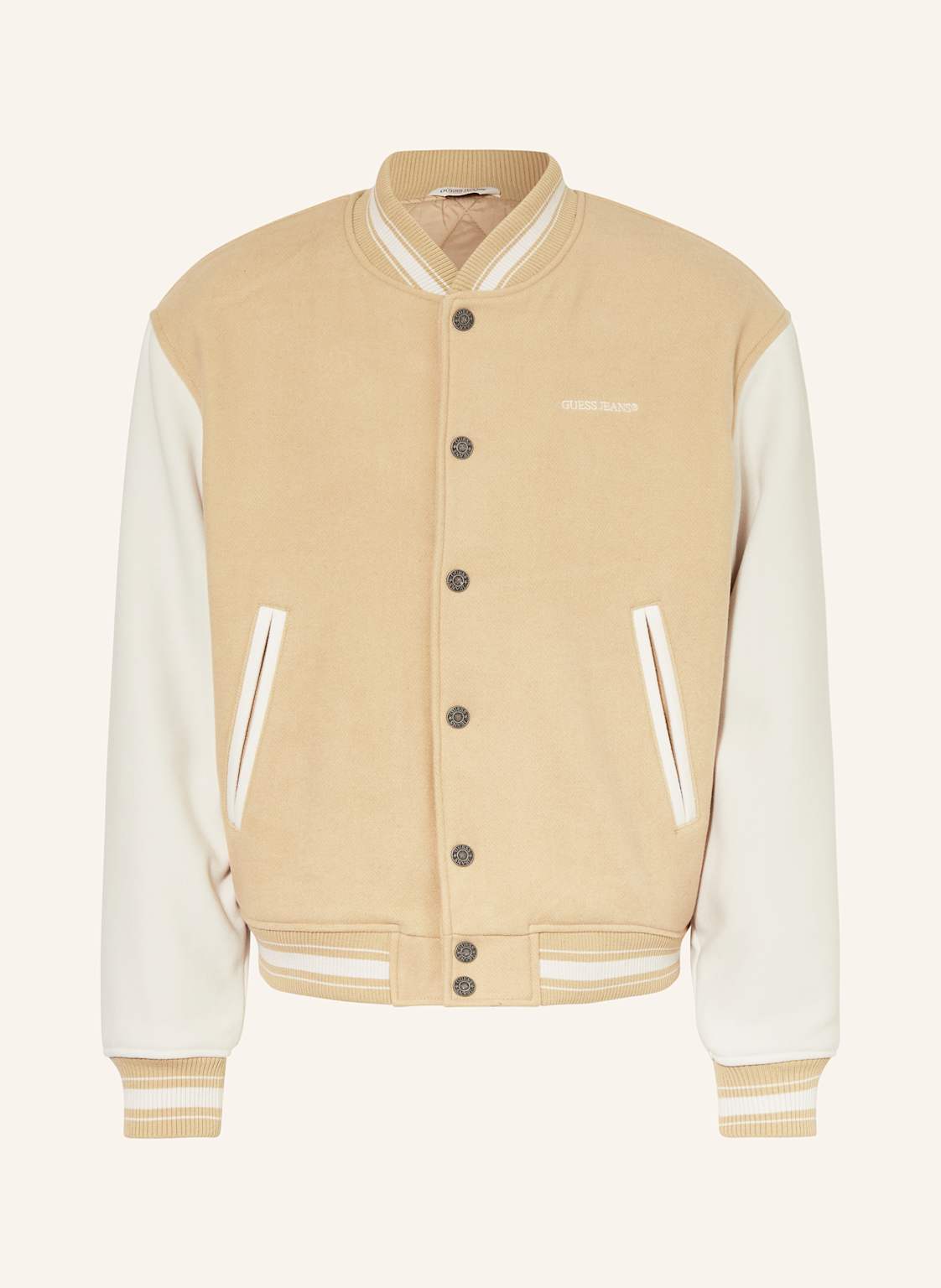 Guess Jeans College-Jacke beige Guess Jeans College-Jacke beige von GUESS JEANS