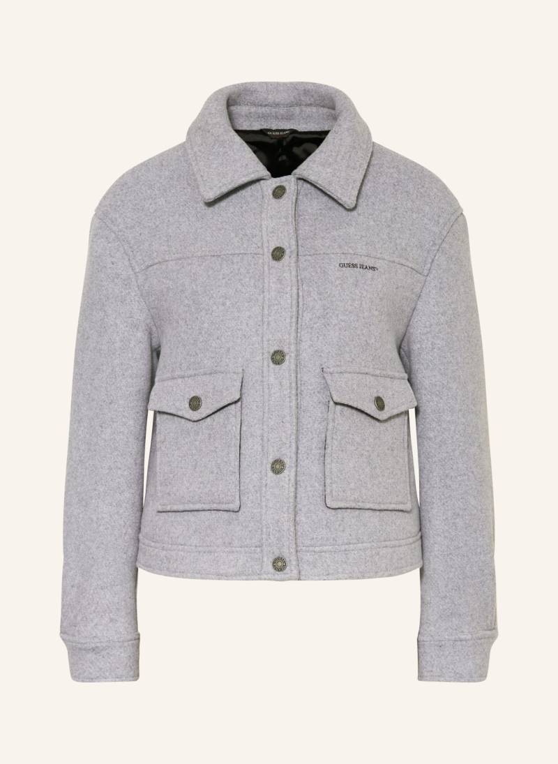 Guess Jeans Fieldjacket grau von GUESS JEANS