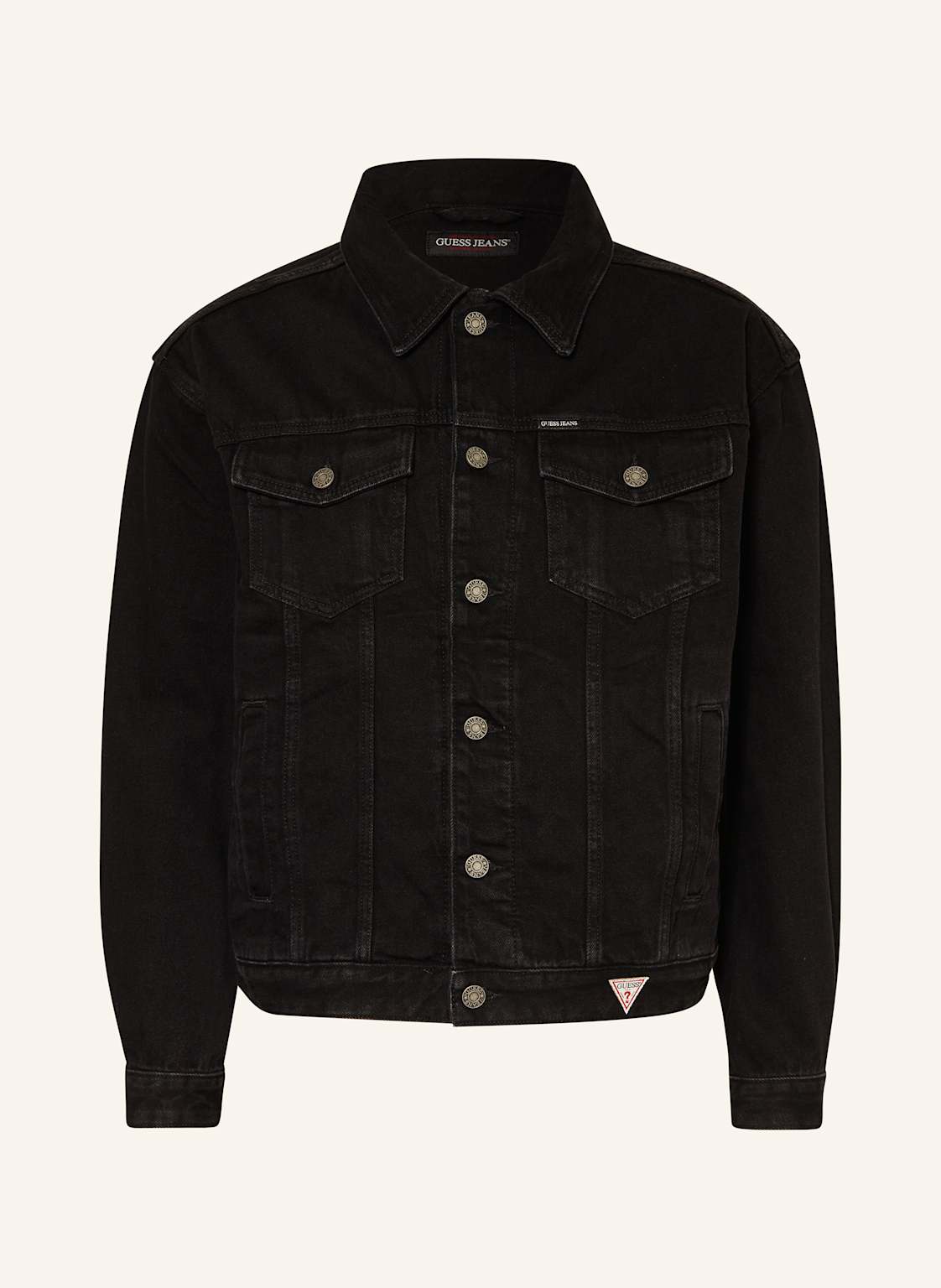 Guess Jeans Jeansjacke schwarz Guess Jeans Jeansjacke schwarz von GUESS JEANS