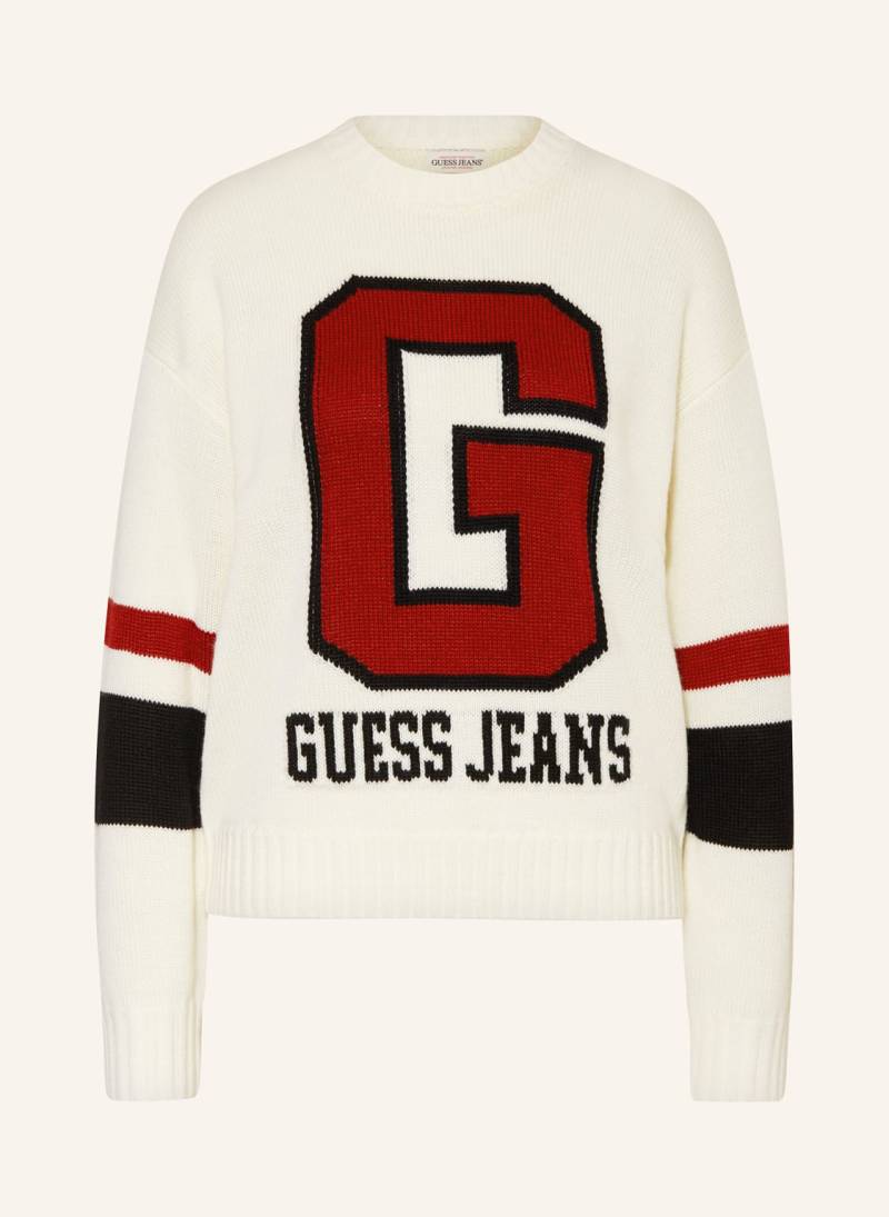 Guess Jeans Pullover weiss von GUESS JEANS