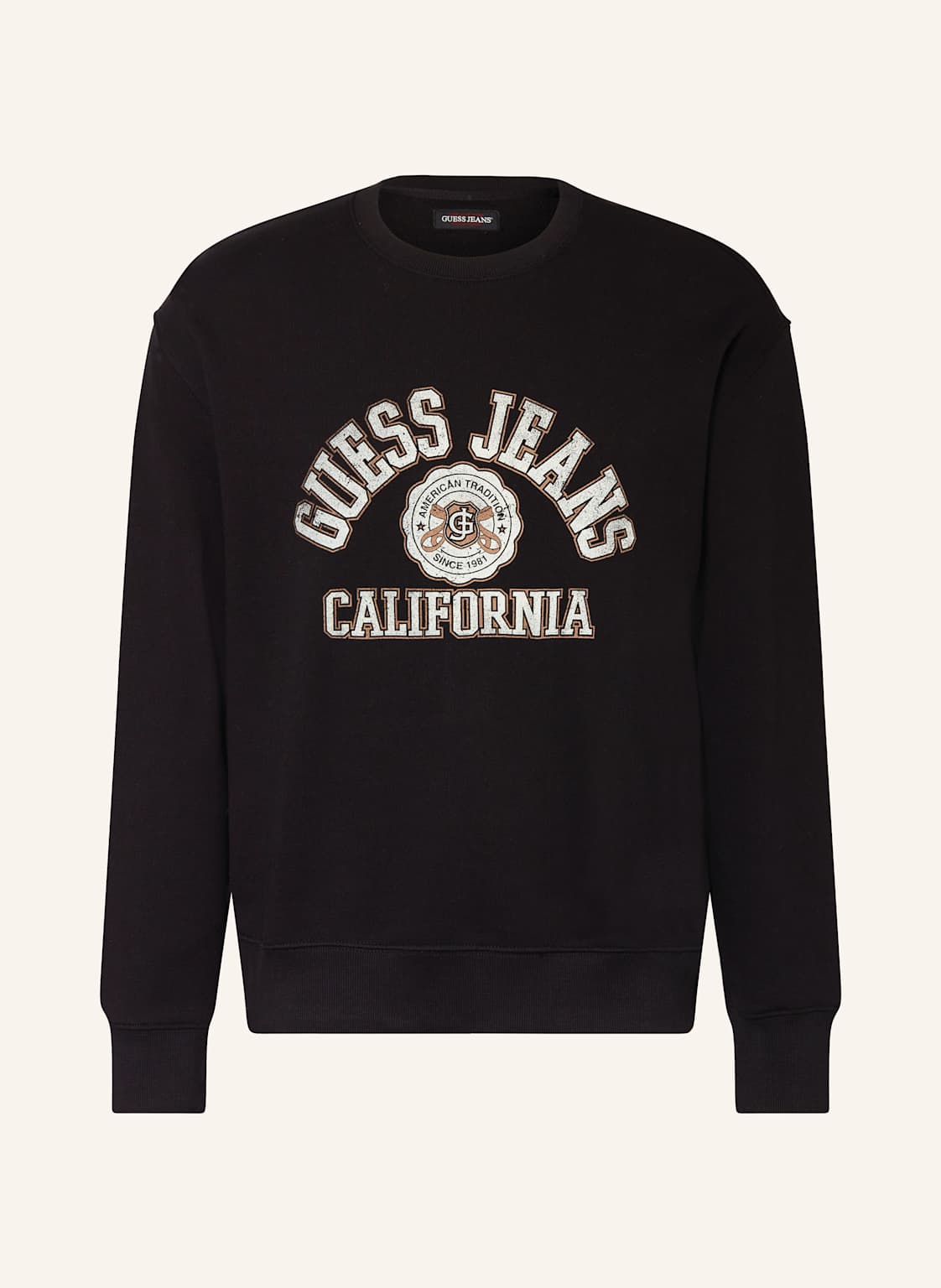 Guess Jeans Sweatshirt schwarz von GUESS JEANS