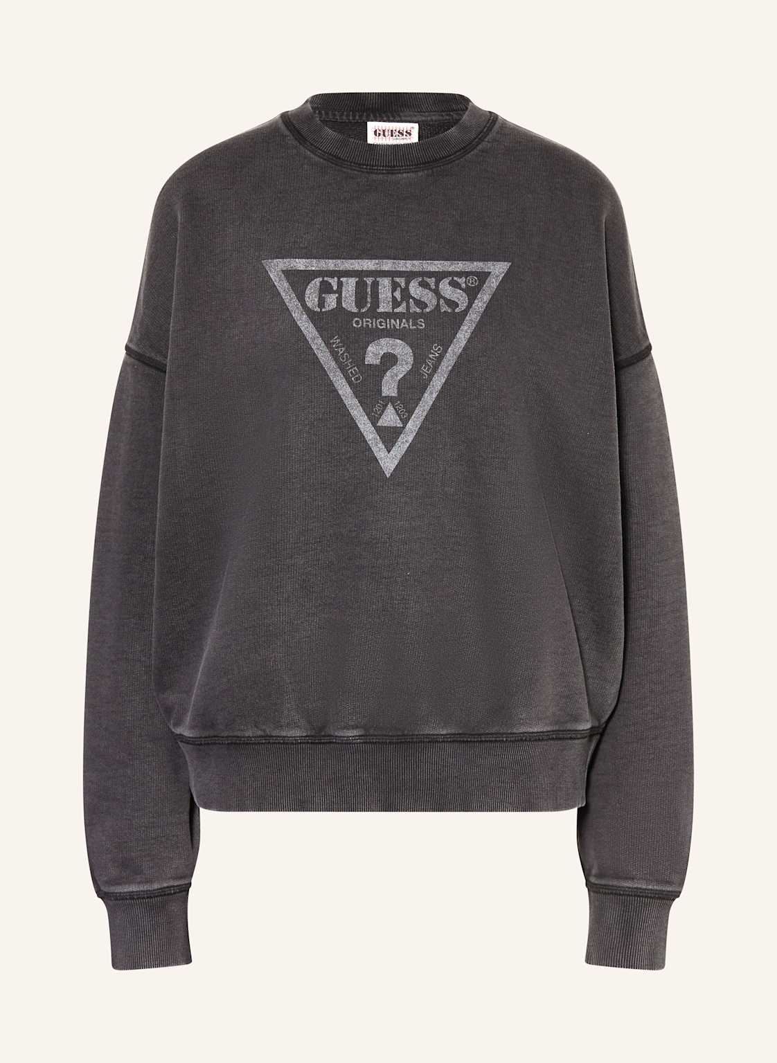 Guess Jeans Sweatshirt schwarz von GUESS JEANS