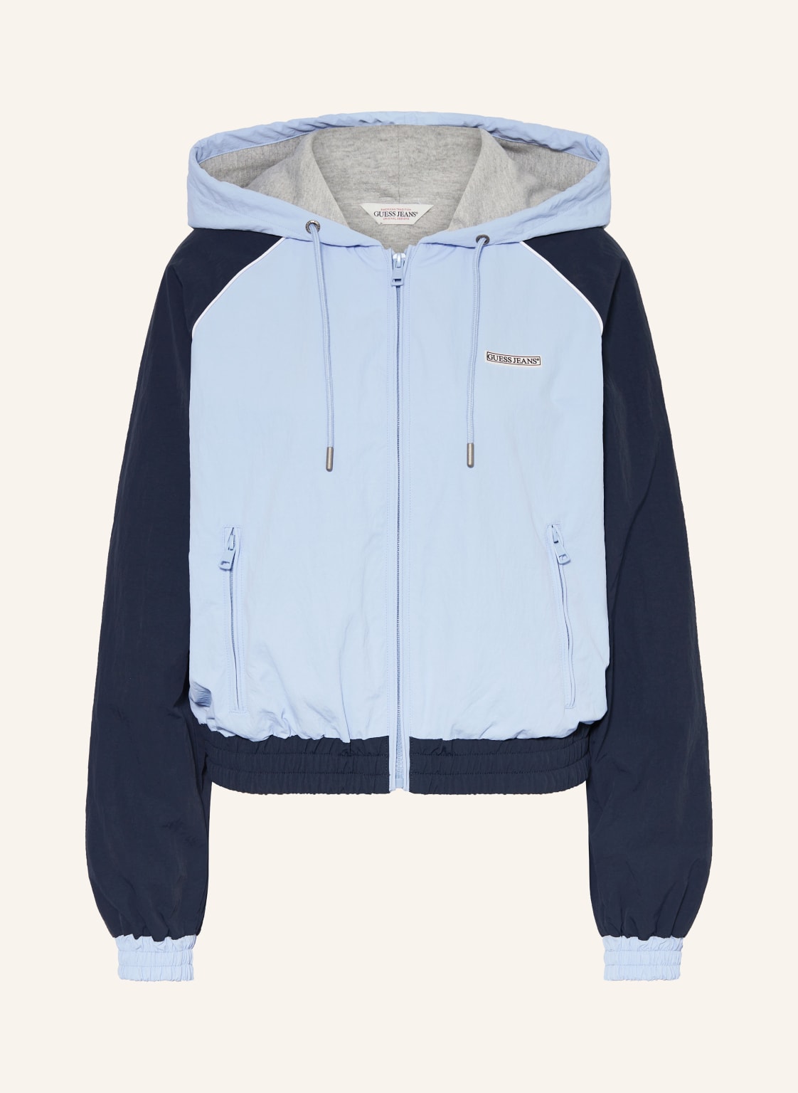 Guess Jeans Trainingsjacke blau Guess Jeans Trainingsjacke blau von GUESS JEANS