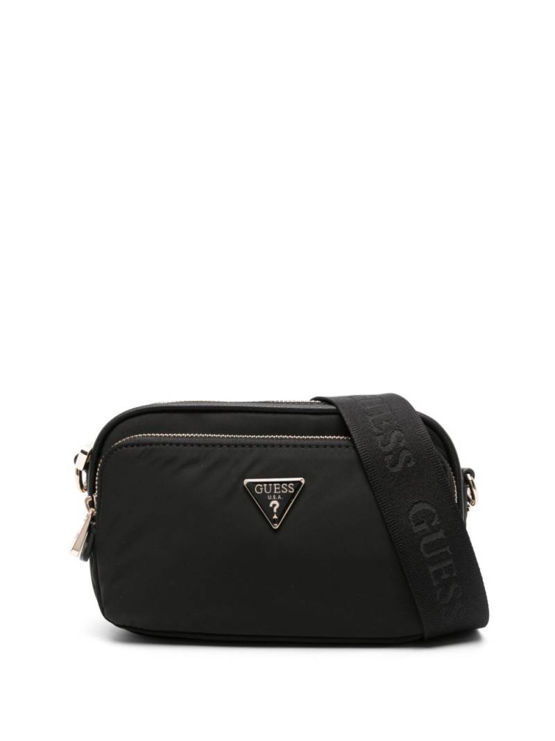 GUESS USA Gemma logo-plaque crossbody bag - Black von GUESS USA