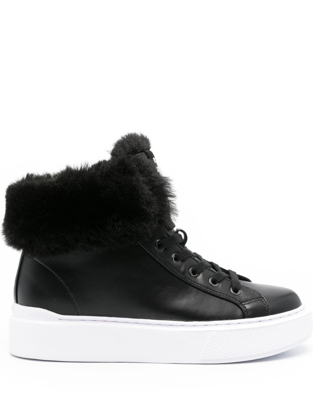 GUESS USA Histori 2 faux-fur sneakers - Black von GUESS USA