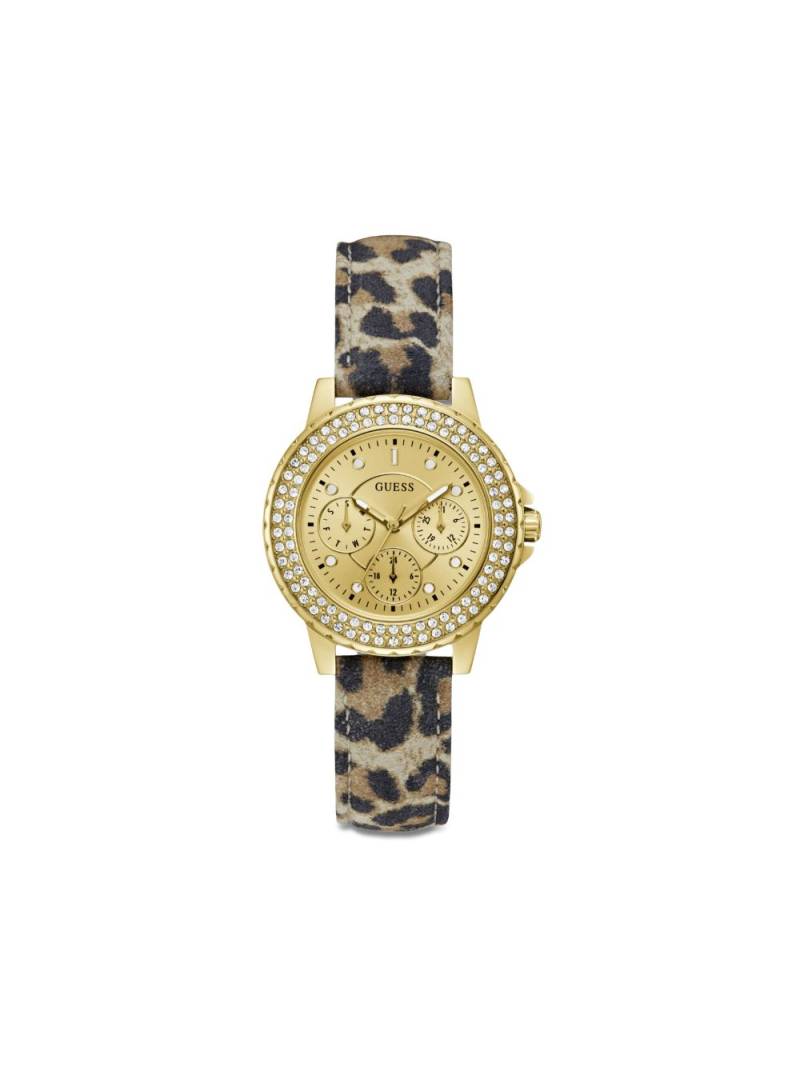 GUESS USA Leopard quartz 36mm - Gold von GUESS USA