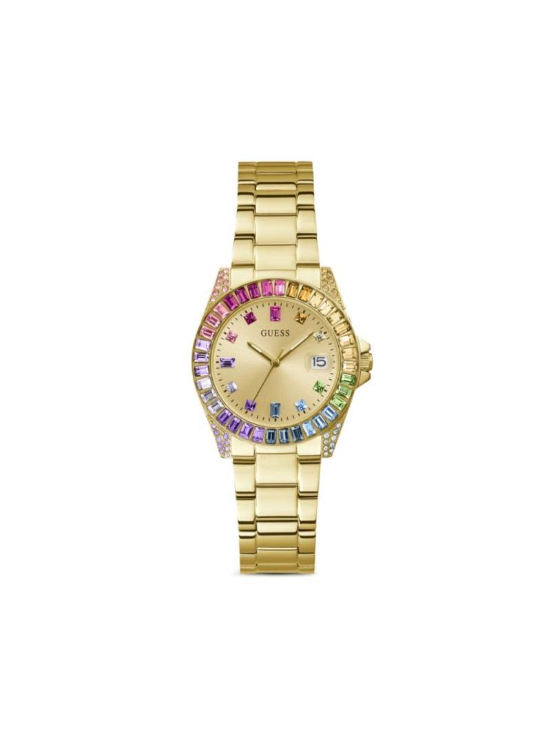 GUESS USA Opaline quartz 34mm - Gold von GUESS USA