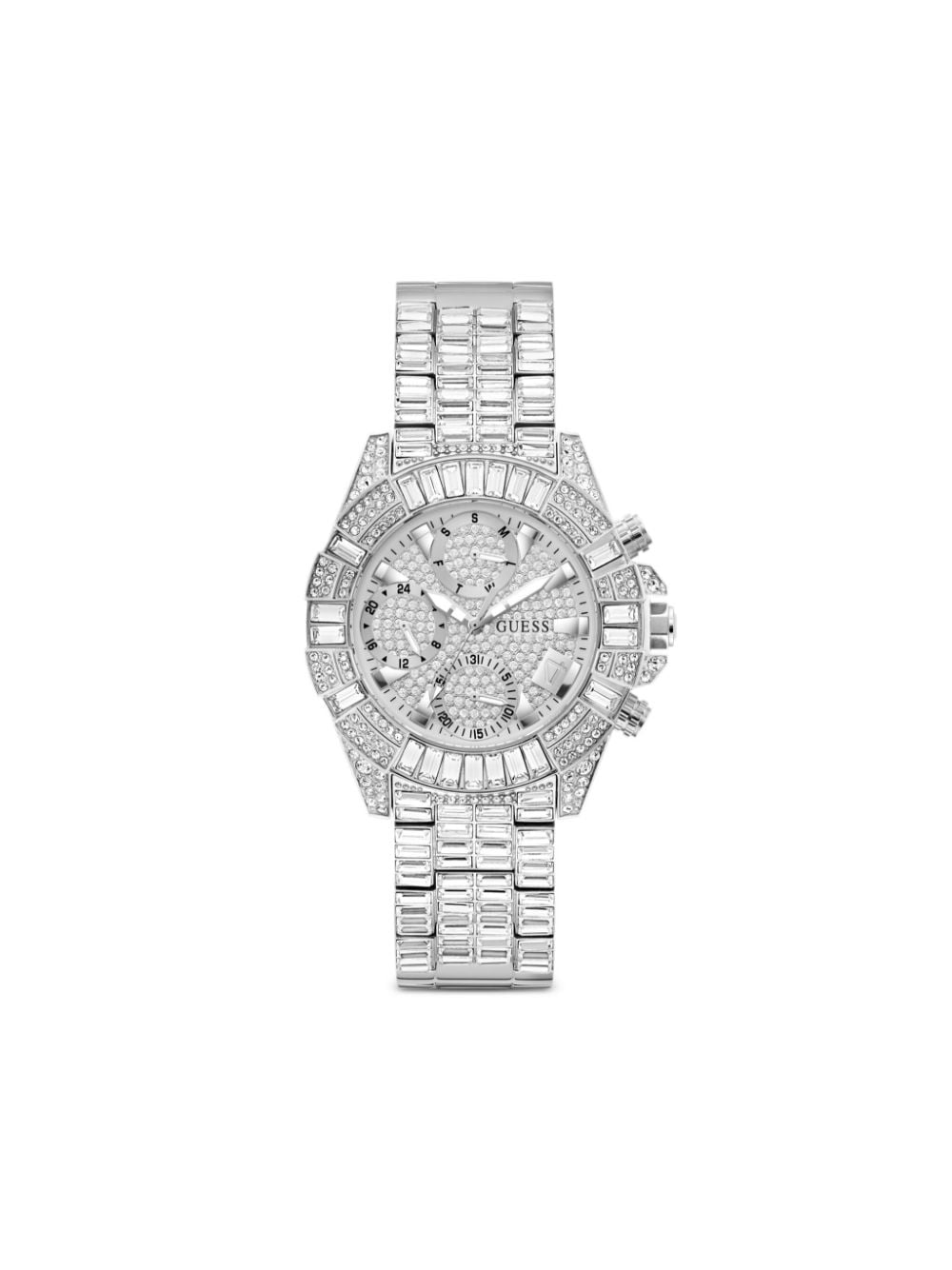 GUESS USA crystal-embellished 39mm - Grey von GUESS USA