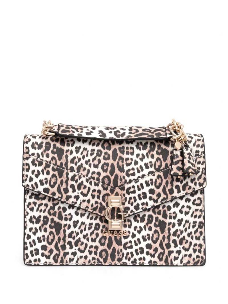 GUESS USA leopard-print shoulder bag - White von GUESS USA