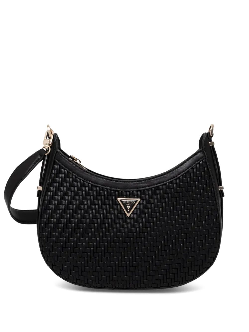 GUESS USA logo-plaque shoulder bag - Black von GUESS USA