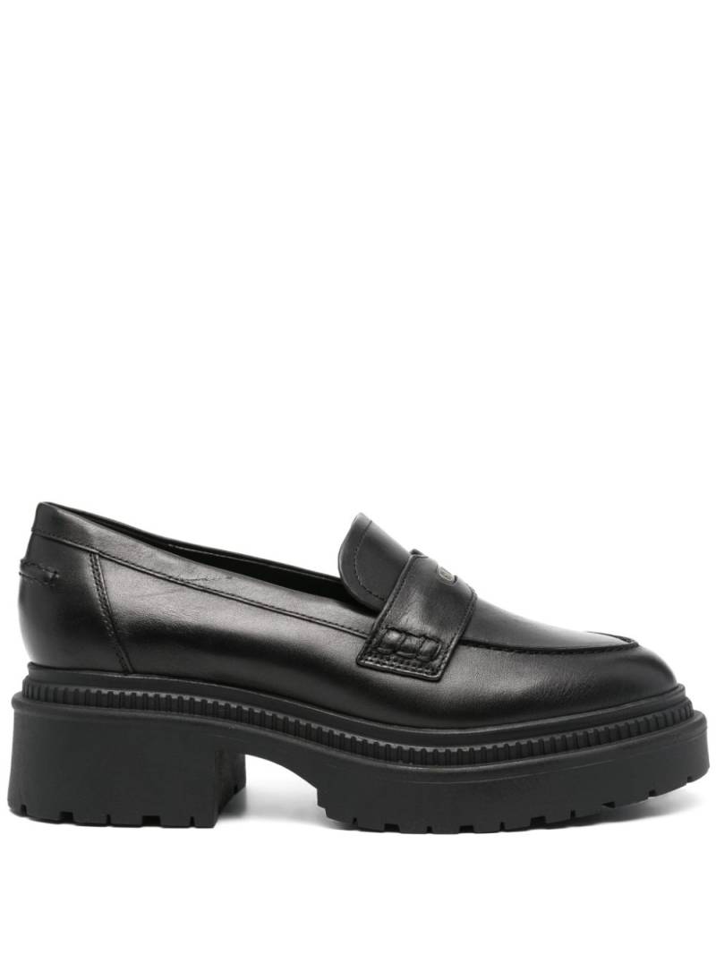 GUESS USA logo-stamp loafers - Black von GUESS USA