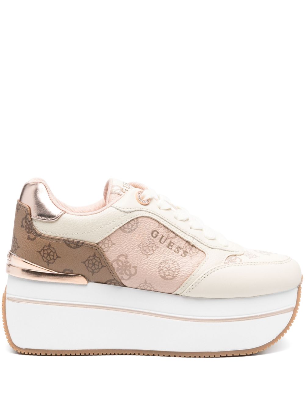 GUESS USA monogram-print sneakers - Neutrals von GUESS USA