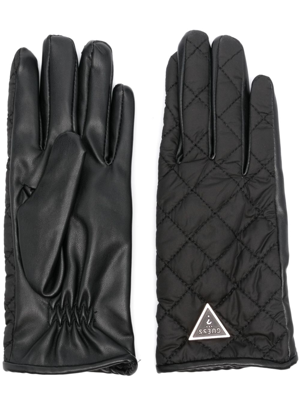 GUESS USA quilted gloves - Black von GUESS USA