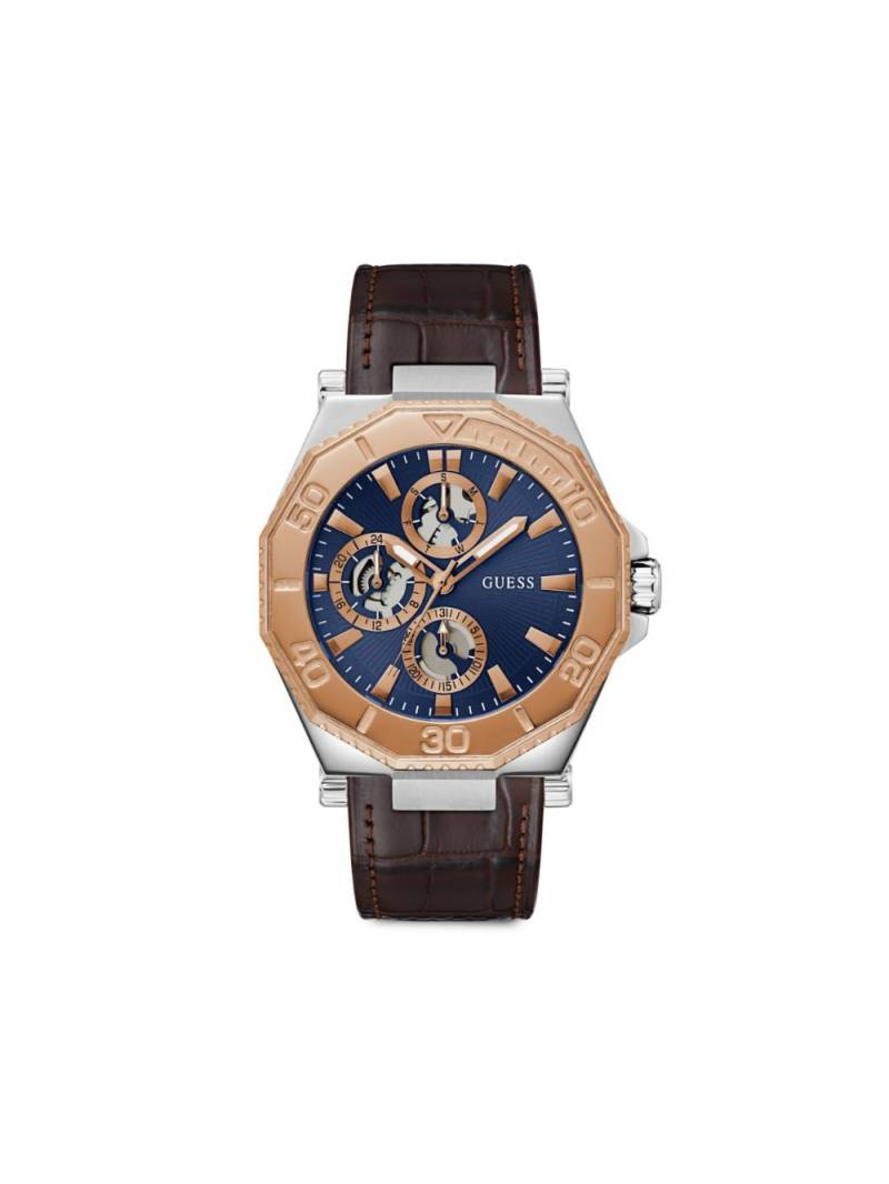 GUESS USA recycled steel chronograph 46mm - Blue von GUESS USA