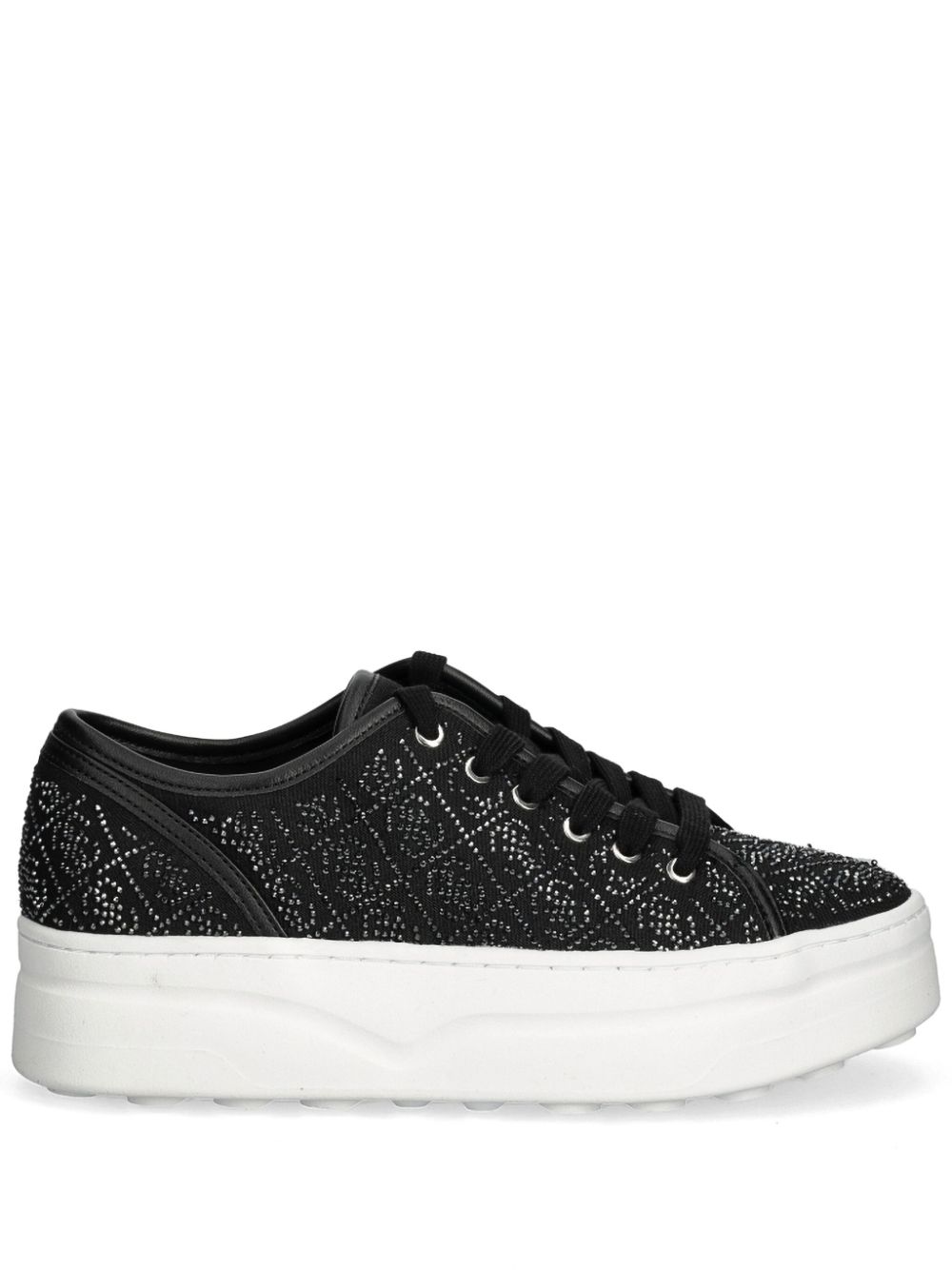 GUESS USA rhinestone-embellished sneakers - Black von GUESS USA