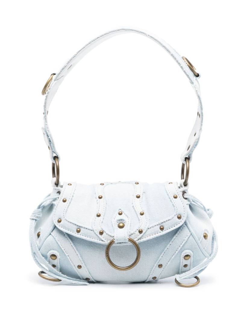 GUESS USA stud-embellished leather shoulder bag - Blue von GUESS USA