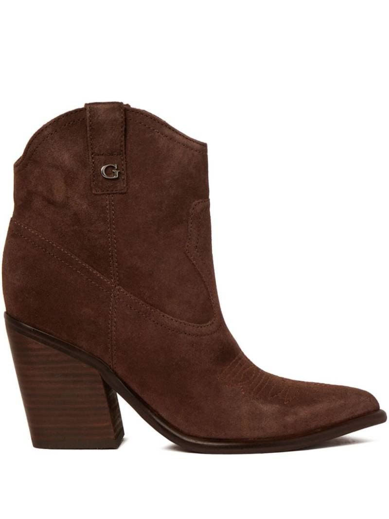 GUESS USA suede ankle boots - Brown von GUESS USA