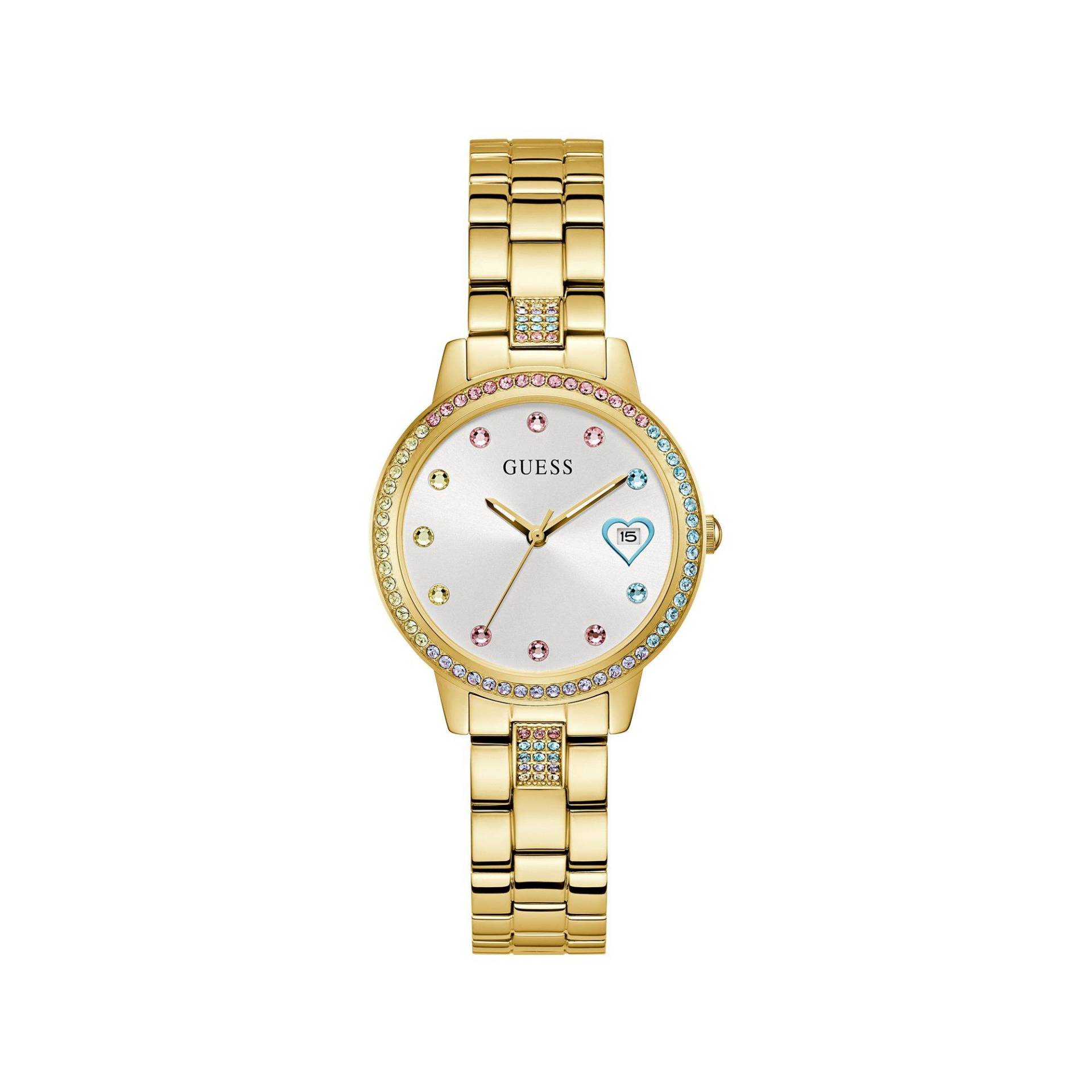 Analoguhr Damen Gold 34mm von GUESS