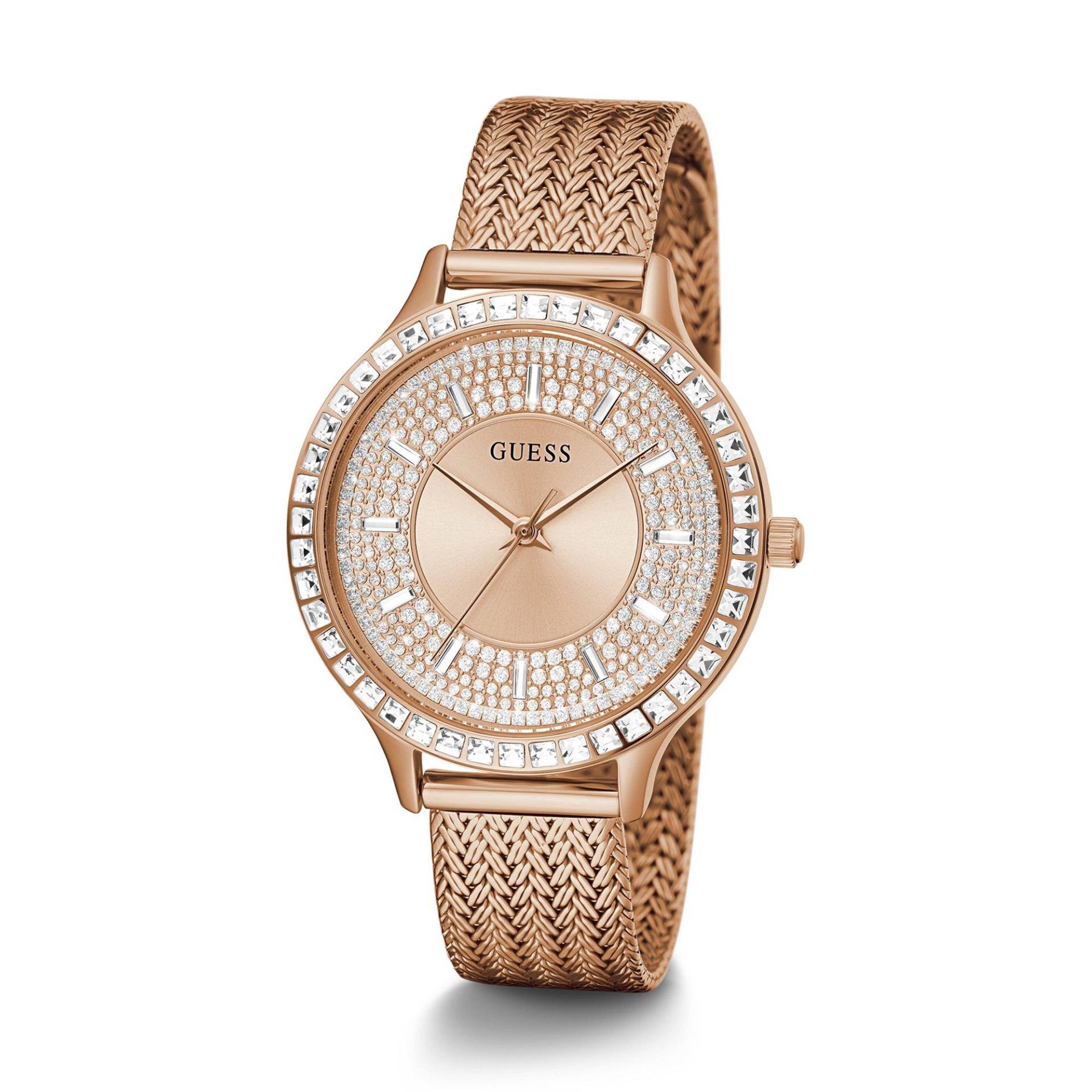 Analoguhr Damen Roségold 38mm von GUESS