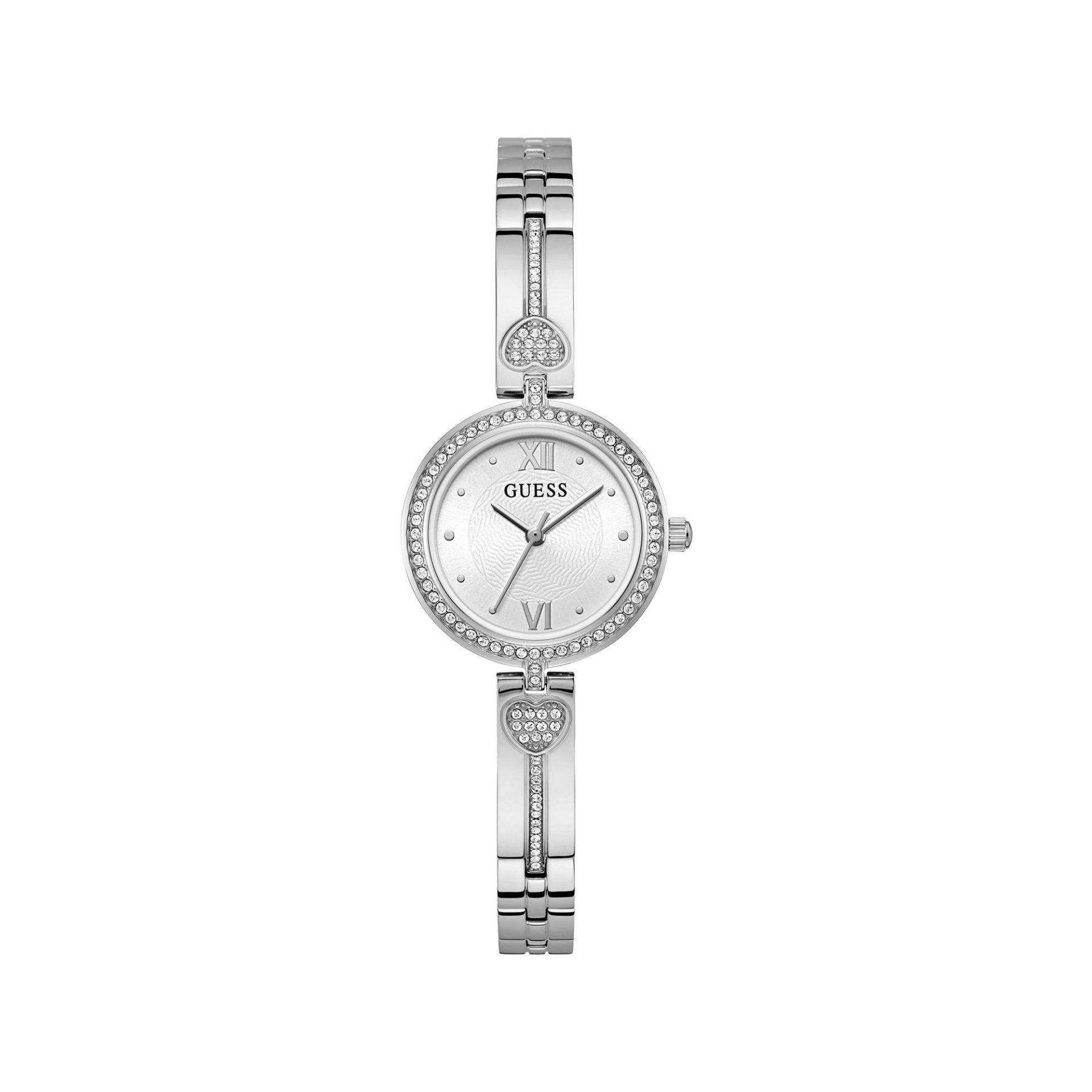 Analoguhr Damen Silber 27mm von GUESS