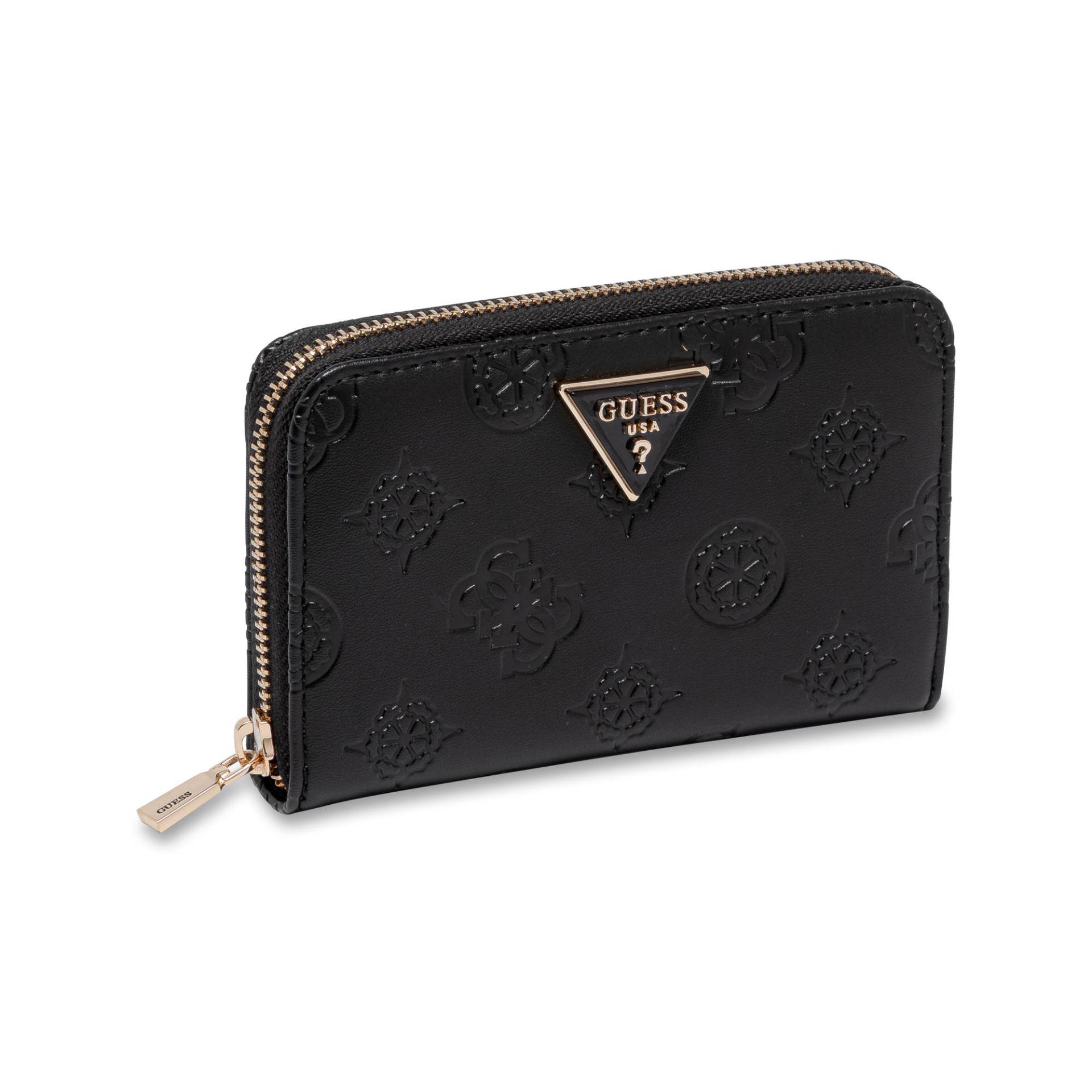 Portemonnaie Damen Schwarz Bedruckt ONE SIZE von GUESS