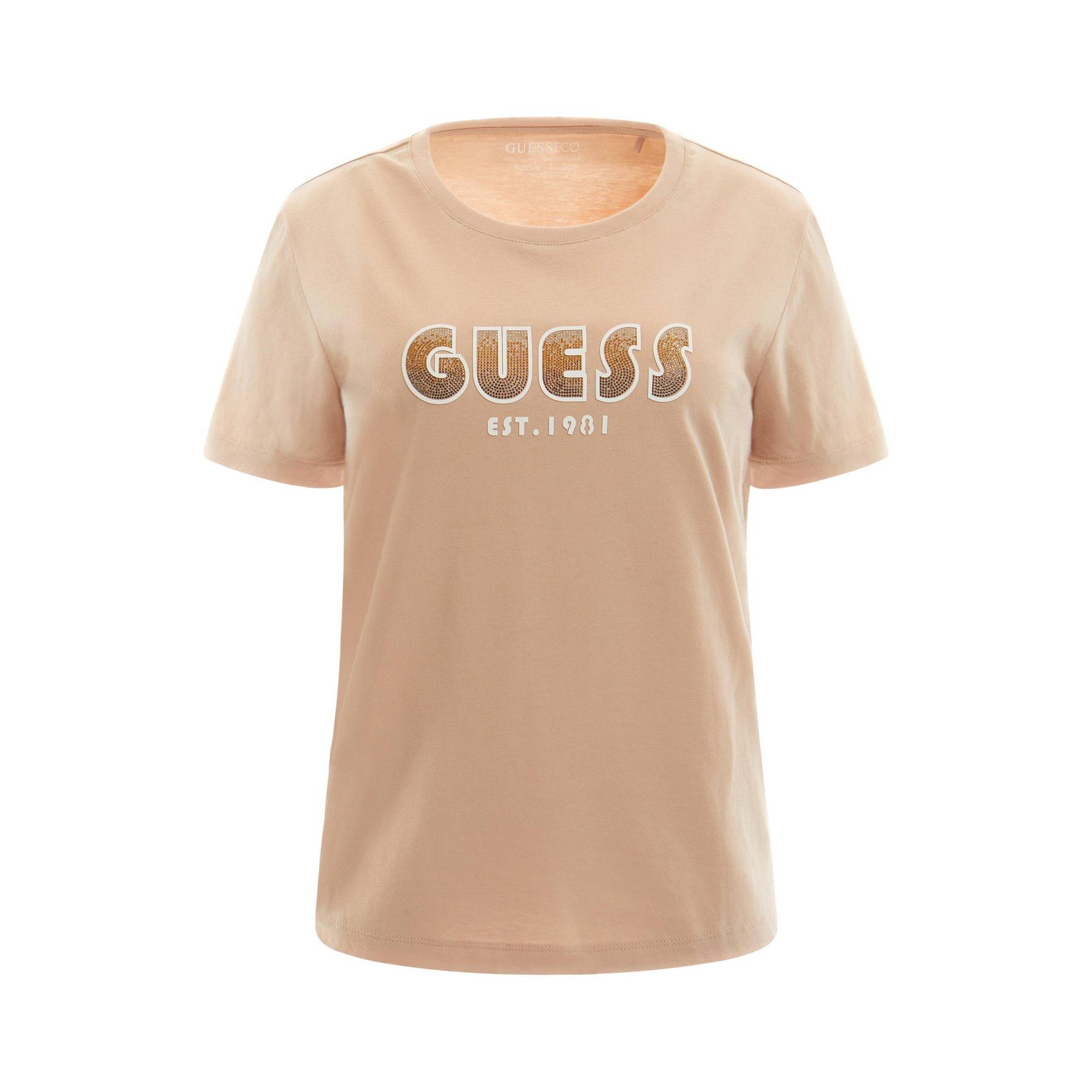 T-shirt Shaded Logo Damen  S von GUESS