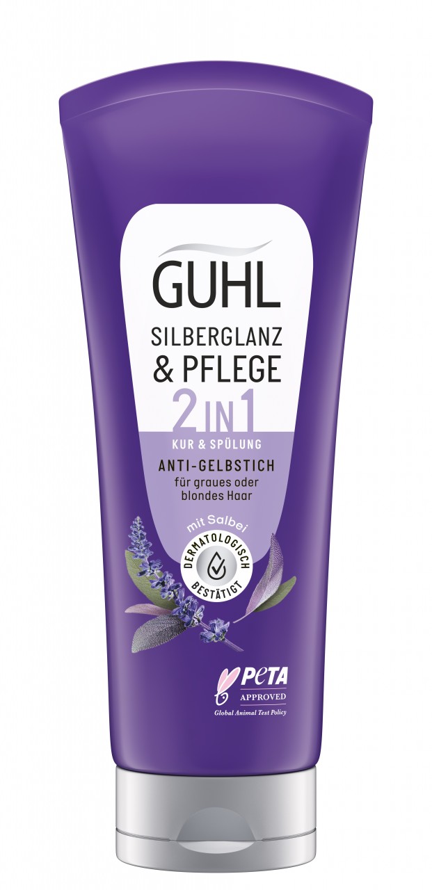 GUHL - Silberglanz & Pflege 2in1 Anti-Gelbstich Kur & Spülung von GUHL