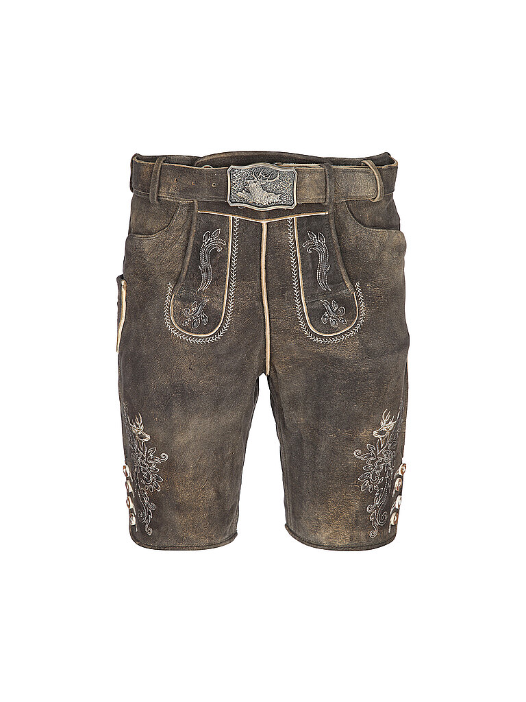 GWEIH & SILK Lederhose BORIS braun | 44 von GWEIH & SILK