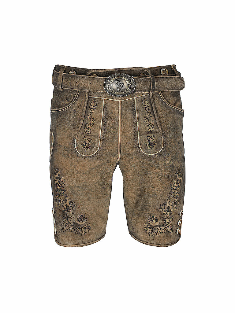 GWEIH & SILK Lederhose JULIAN braun | 52 von GWEIH & SILK