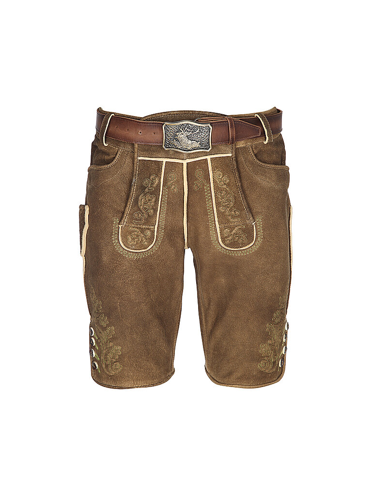 GWEIH & SILK Trachten Lederhose Vitus camel | 48 von GWEIH & SILK