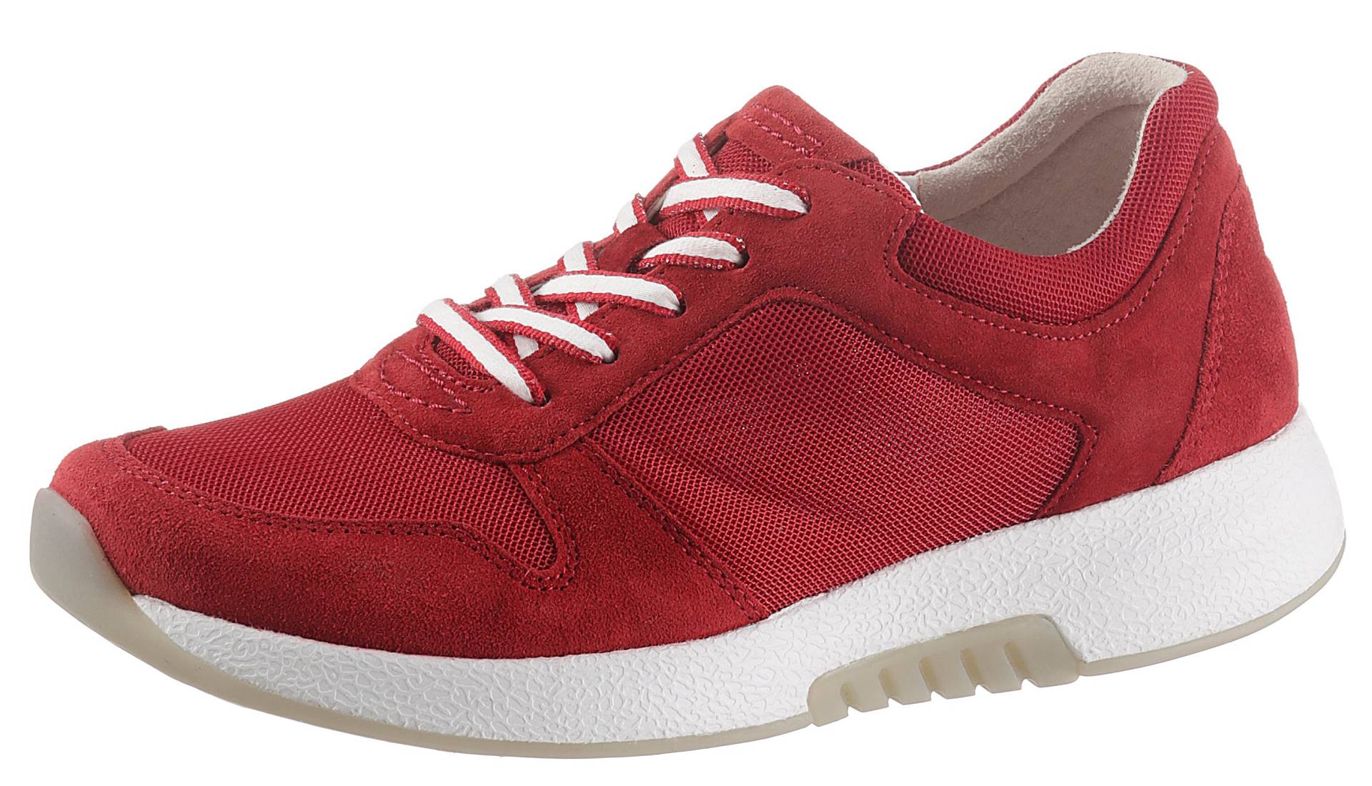 Gabor Rollingsoft Keilsneaker, im sommerlichem Materialmix, Freizeitschuh, Halbschuh, Schnürschuh von Gabor Rollingsoft